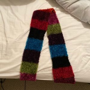 NWOT Multi-color Fuzzy Scarf